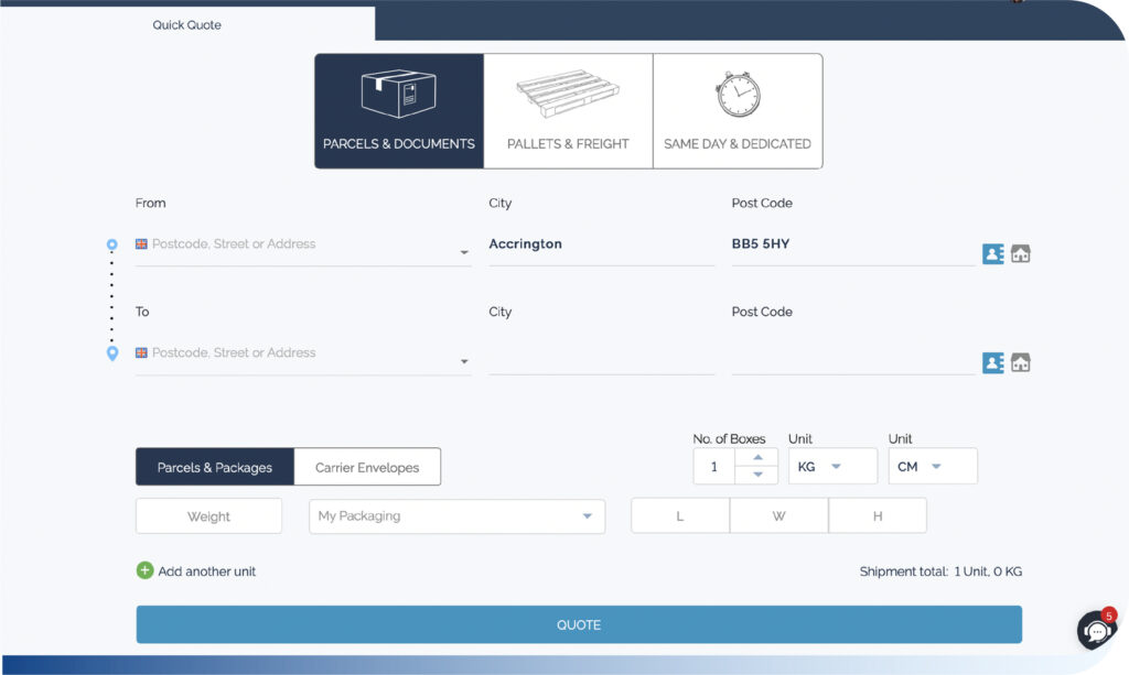 Image of Shipping Portal